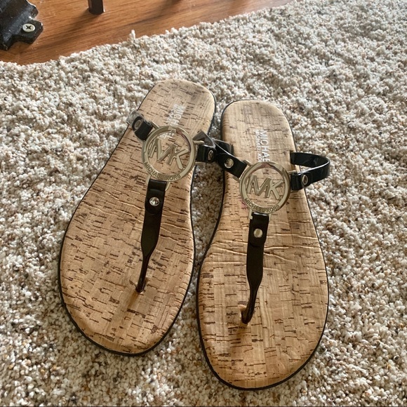 MICHAEL Michael Kors Shoes - Michael Kors Charm Sandals - Black